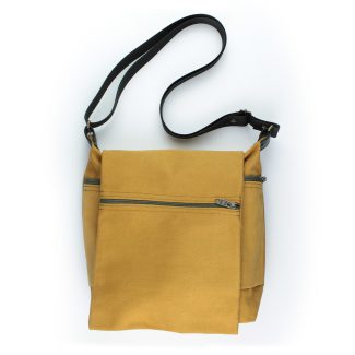Bolso Tapa Grande Benetti mostaza